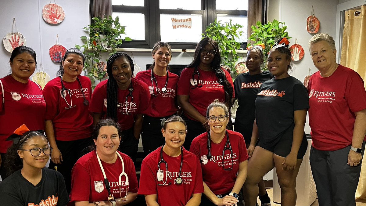 prihodks's tweet photo. Eastside High cheerleaders join @RUCamdenNursing DNP students completing sports physicals. The Rutgers team completed 180 physicals in the last two weeks. Keeping our community healthy and in school. @Rutgers_Camden 🍎@DonnaNickitas https://t.co/jwkMkI4u8Z