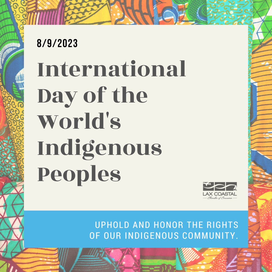 The International Day of the World's Indigenous Peoples is a United Nations observance that takes place annually on August 9th. 

It is a day to celebrate and raise awareness about the cultures, traditions, and contributions of Indigenous peoples around the world. #IndigenousDay