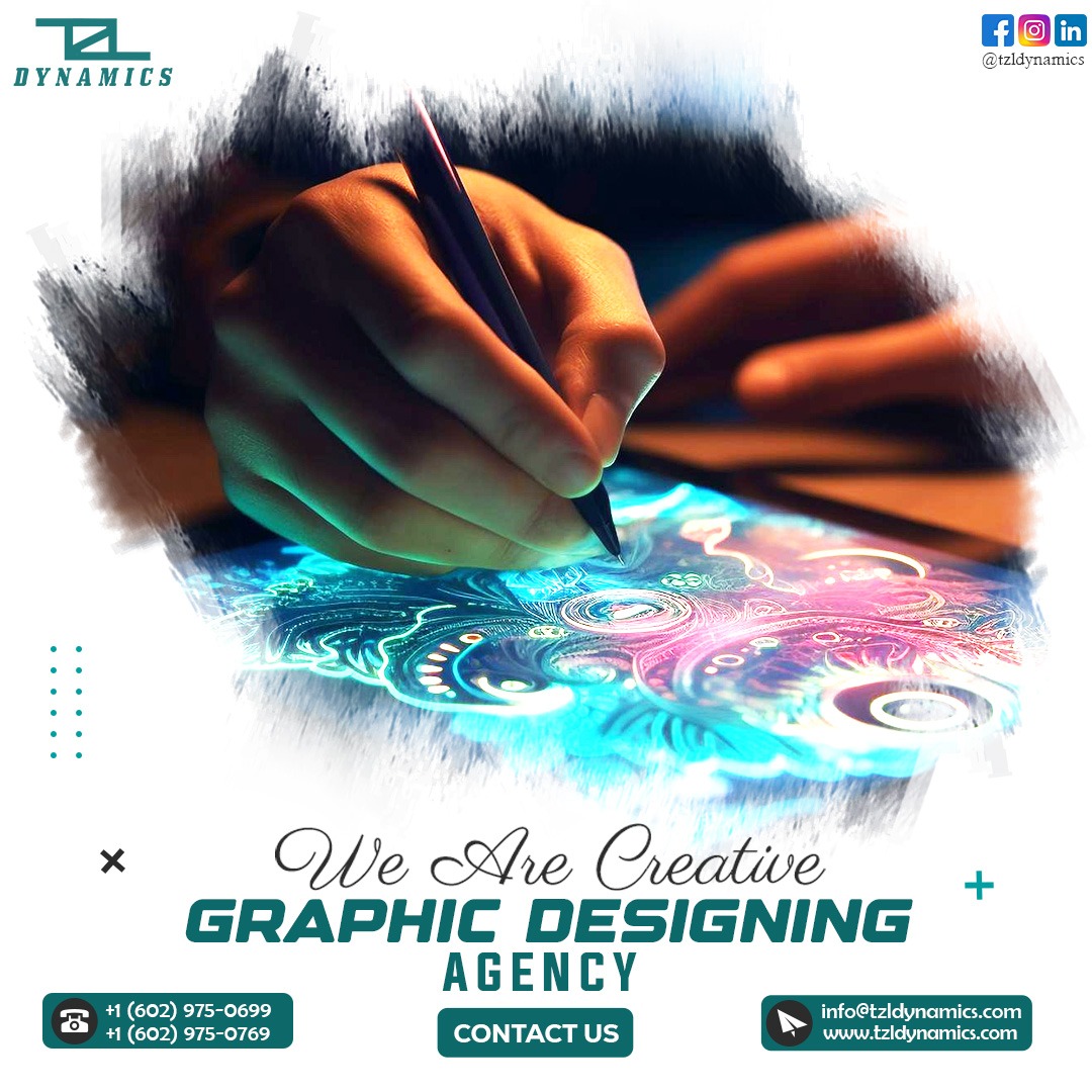 TzlDynamics's tweet image. "Where Creativity Takes Shape: Unleash Your Brand's Potential with Our Graphic Designing Magic! ๐จโจ #designmasters
"Crafting Visual Stories: We Transcend Ideas into Stunning Realities, Elevating Your Brand through Innovative Design. ๐๐ #visionarydesigns