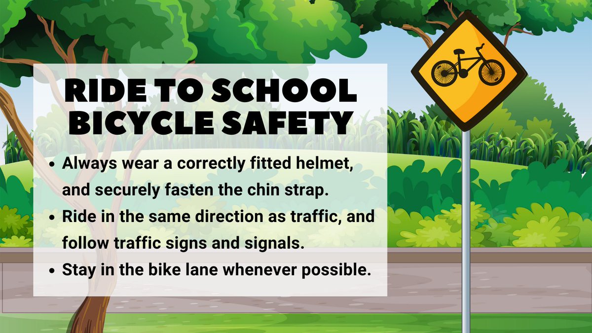 Parents! Remind your kids of a few bike-riding safety rules before they leave the house. Learn more: NHTSA.gov/bicycles