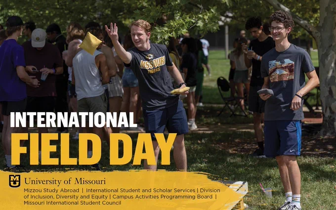 dona_099's tweet photo. You do not want to miss International Field Day coming up on Aug. 17! Join us for snow cones, international games, sports, crafts and so much more. Field day will be held from 11 a.m. - 2 p.m. on Kuhlman Court.
@MIzzouMISC
@StuffToDoAtMU
@mizzoudiversity
https://t.co/UvnLaAO5nQ https://t.co/UEtQxbViyW