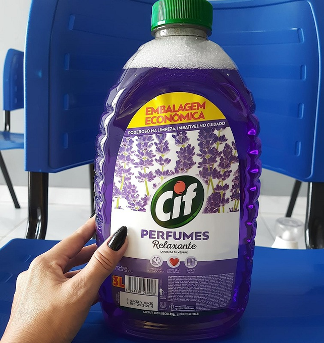 Limpador de Uso Geral Perfumado Relaxante Lavanda Silvestre Cif Perfumes Frasco 3l