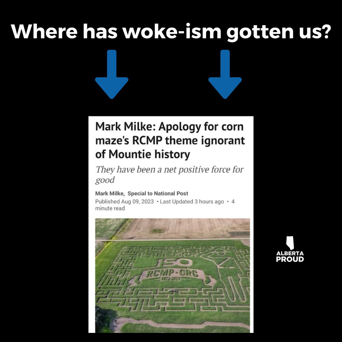 We cannot learn from our past by erasing it. We need to stop tearing down statues. We need to stop placating woke society, as it gets us nowhere and does nothing to bring us together. -ABP #albertaproud