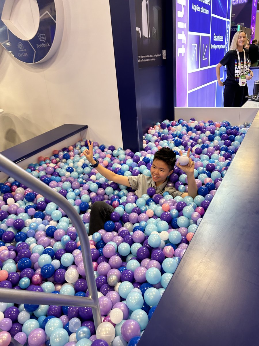 Checkmarx's tweet photo. Take a dive into the ballpit at #BHUSA booth #2540, find all the #AppSec vulnerabilities, and you could win big! #ShiftEverywhere #BHUSA2023 #checkmarxsecurity https://t.co/wlWzqWEh4V
