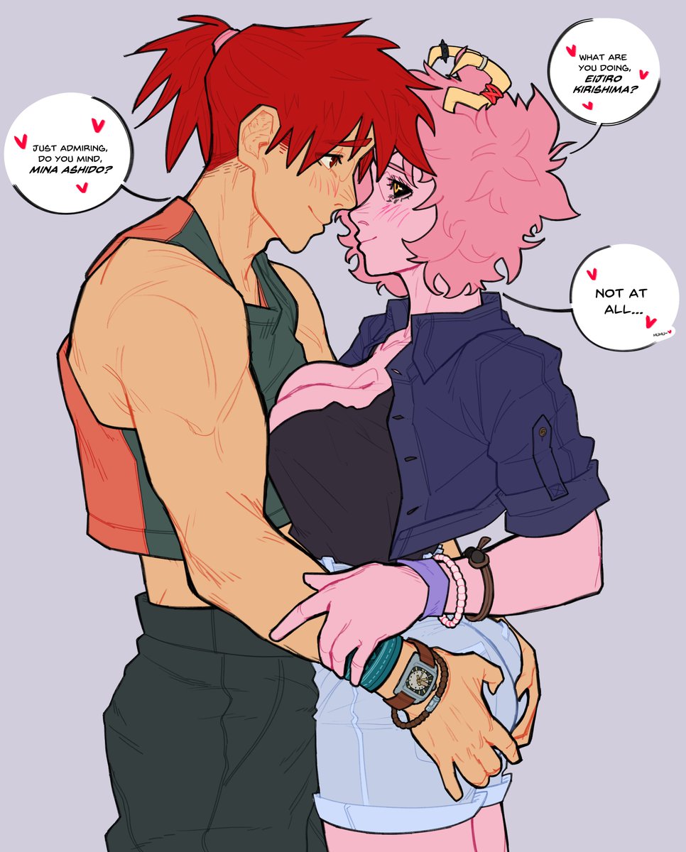 LoopVoid's tweet photo. KiriMina repost✨✨💞

#KirishimaEijirou #minaashido #MyHeroAcademia https://t.co/EsMWRdNzZD