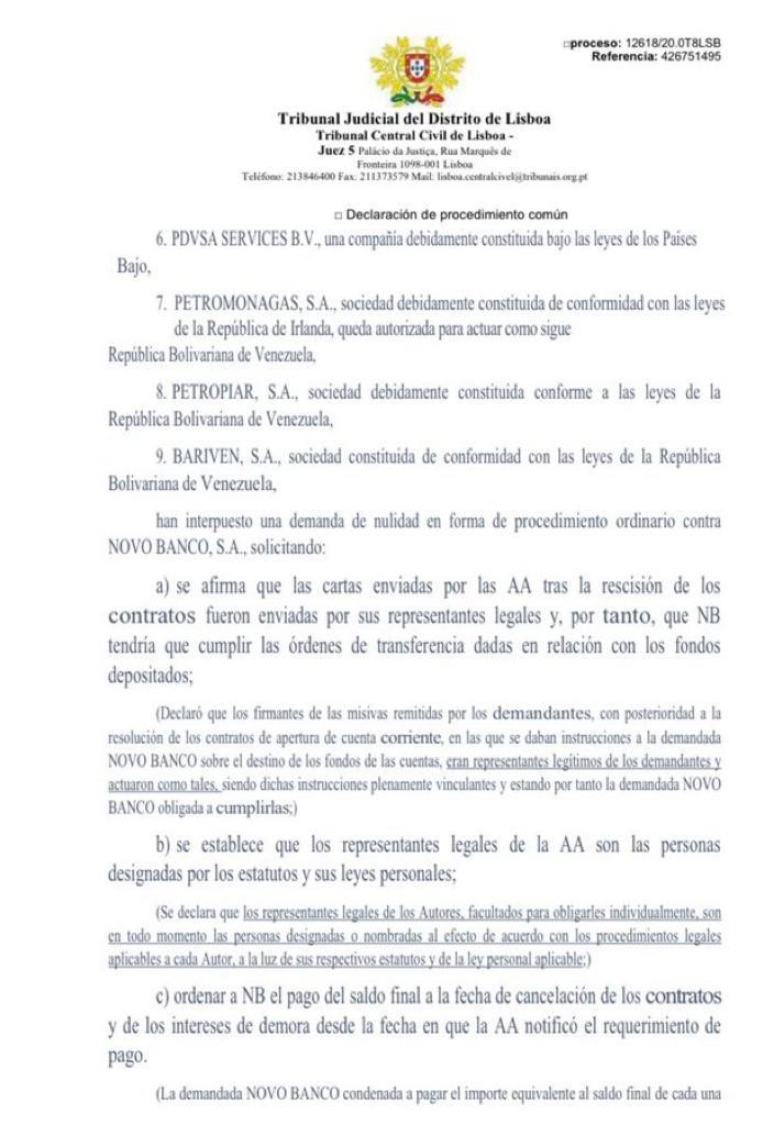 luchaalmada's tweet photo. #ÚltimoMinuto🔴 Gobierno Bolivariano gana juicio y recupera sus activos en Portugal.

Mil quinientos millones de dólares fueron desbloqueados del Novo Bank 
  
#9Ago 
#14AñosDeAmorTricolor https://t.co/LawABwScHH
