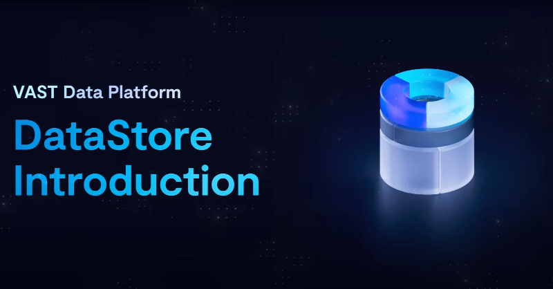VAST_Data's tweet photo. The VAST DataStore is the unsung hero of the VAST Data Platform. 

In this video, @VAST_Data CTO Andy Pernsteiner details how the VAST DataStore breaks the tradeoff between performance and capacity through an unstructured foundation for deep learning.