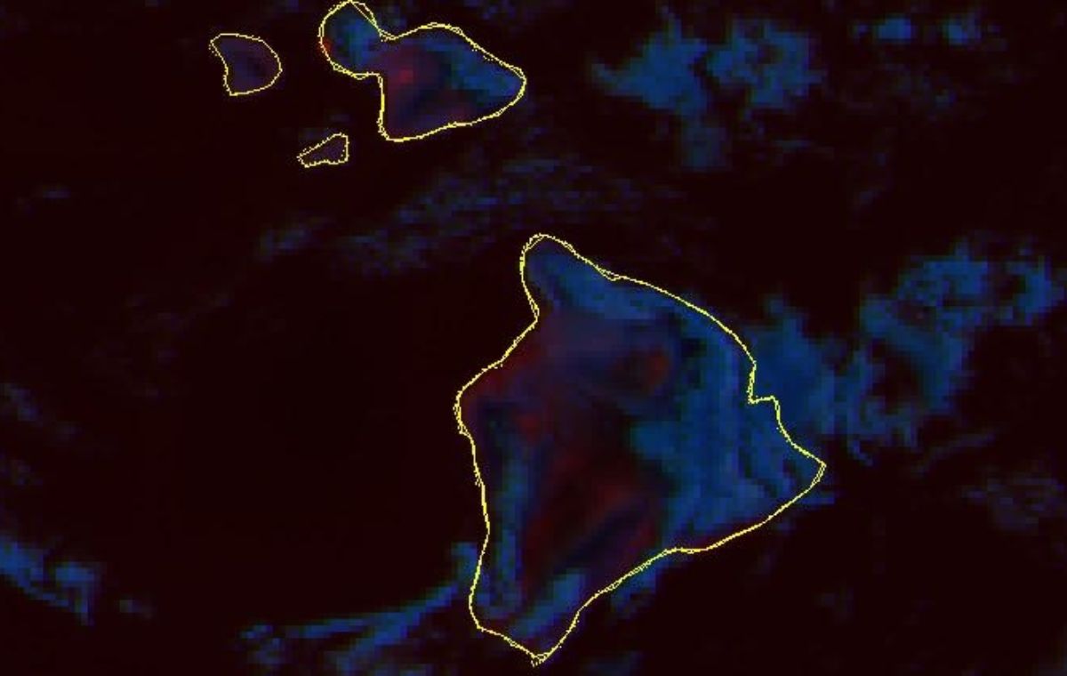 A red flag warning for the leeward areas of all Hawaiian isles remains in place through 6 p.m. today as brushfires continue on Maui and the Kohala area of Hawaii island.
 
Details: 808ne.ws/3qqmEYB
More photos: 808ne.ws/3QyD77N
📷: <a href="/NOAA/">NOAA</a>