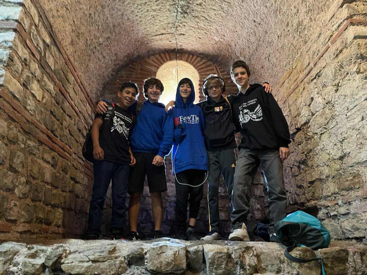 RRXchange's tweet photo. On Tuesday, we visited Trier, the oldest city in Germany.  our students had fun exploring the Roman baths. https://t.co/4d6jnOV747