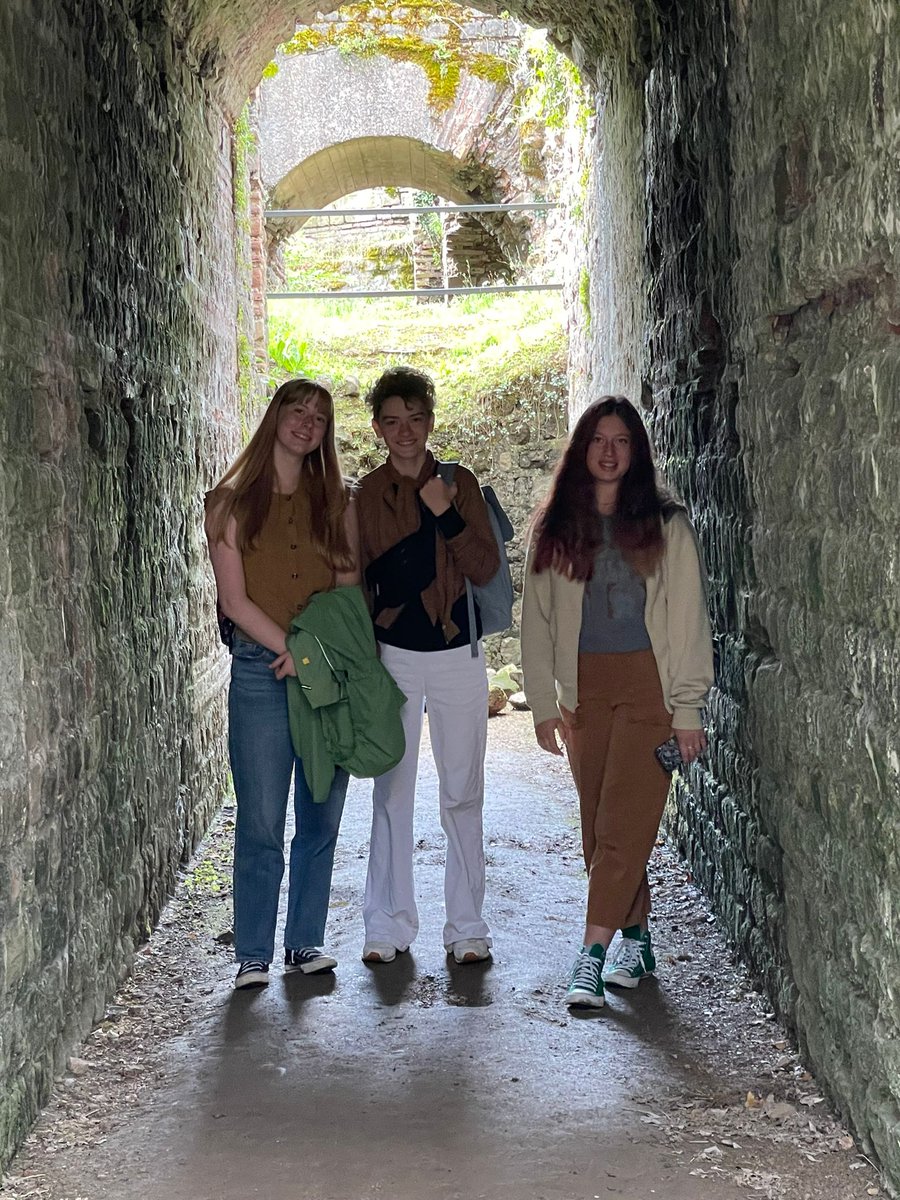 RRXchange's tweet photo. On Tuesday, we visited Trier, the oldest city in Germany.  our students had fun exploring the Roman baths. https://t.co/4d6jnOV747