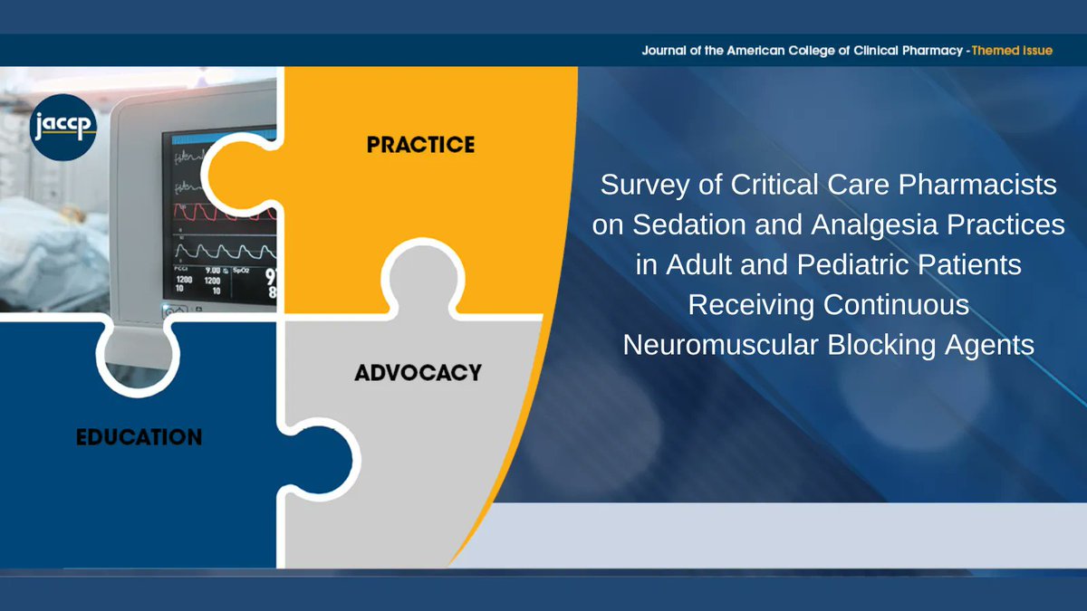 Despite a lack of guideline recommendations, use of combination therapy with sedation/analgesia was frequently reported. Choice of sedation agent was variable. FREE ACCESS: buff.ly/3Kyq4iL <a href="/AllieKennPharmD/">Allie Kenneally, PharmD, BCPPS</a> <a href="/MLB_PharmD/">Michael Behal</a> <a href="/PedsCritPharmEB/">Elizabeth Beckman, PharmD, BCPS, BCPPS, BCCCP</a> <a href="/BreanneMMefford/">Breanne Mefford</a> <a href="/tykiser/">Ty Kiser</a> <a href="/AmyDzierba/">Amy Dzierba</a>
