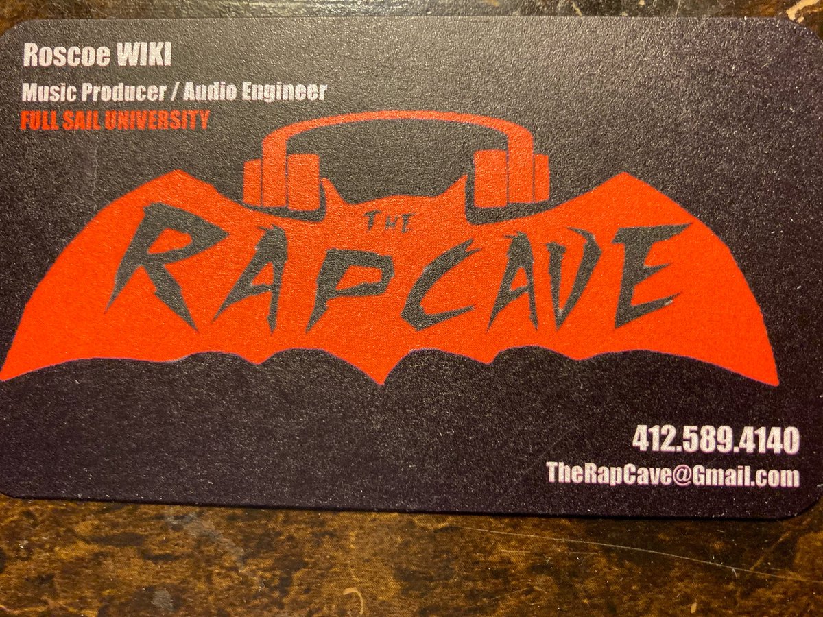 RoscoeWiki's tweet image. new business cards came in the mail @teamrapcave