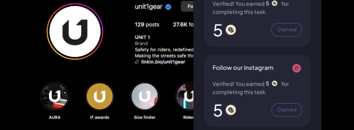 ThomasBouj's tweet photo. I just followed Unit 1 on Instagram and was given 5 DappBack coins that I can save up to earn rewards in the DappBack rewards store! @DappBackHQ @U1gear https://t.co/LragUCOiZY