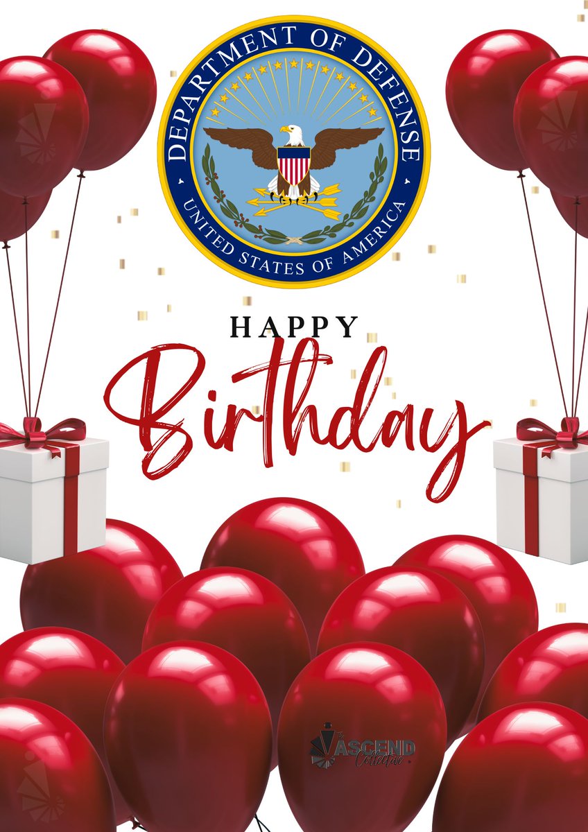 Happy 74th birthday to the Department of Defense.
The DOD is among the largest employers in the world; over one million active duty service members, more than 800k members of the Guard and Reserve, and more than 700k civilian employees

#defensebirthday #KnowYourMil #DoDSince1949