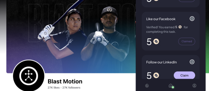 ThomasBouj's tweet photo. By following Blast Motion on Facebook I was able to get 5 DappBack coins I can use in their rewards store! @DappBackHQ @blastmotion https://t.co/FuK2Fds2eK