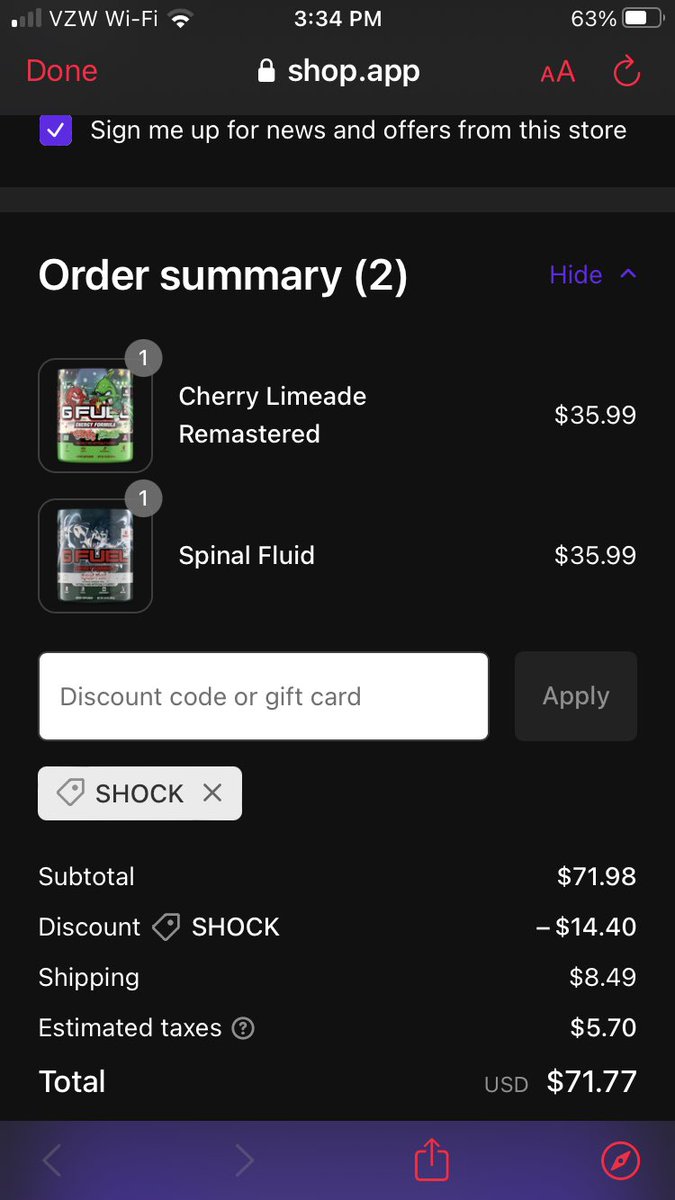 satonic_energy's tweet photo. 😈✅⛈️✅😈I BOUGHT IT SO FAST @GFuelEnergy #GFUEL  #codeshock @ES_FTW https://t.co/aELho5aFHo