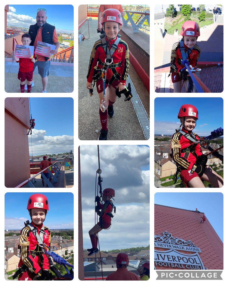MichelleJulier2's tweet photo. @Newyorkprimary one proud mam today. Isaac was amazing abseiling down Anfield football stadium today. https://t.co/B8D7PXnTOK