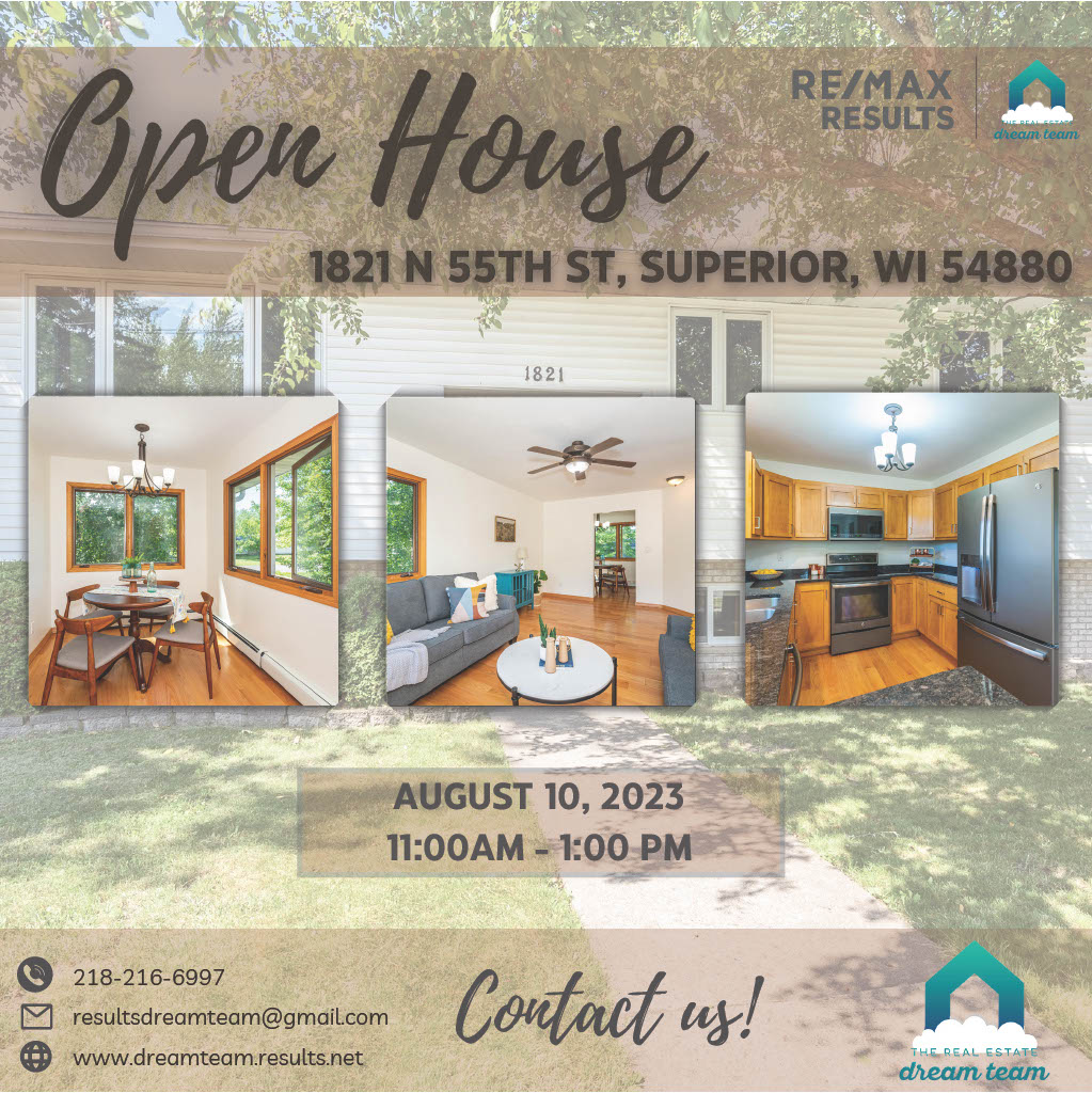 SteveResults's tweet photo. 🏡 Discover your dream home in Superior, WI! 4-bed, 2-bath gem with hardwood floors, granite counters, large yard, 2-car garage - only $299,500! Open house: Aug 10th, 11am-1pm @ 1821 N 55th St. See you there! 😍 #SuperiorWI #HomeForSale #OpenHouse https://t.co/ke9UkzUo1C