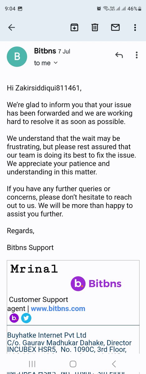 Zakirsiddd's tweet photo. @zoey_danstan I have all things check how much i am messaging even see they replying just same @bitbns @BitbnsHelpline @arpana0428 @CryptoPointHi @shivamchhuneja https://t.co/fR14rntjYO
