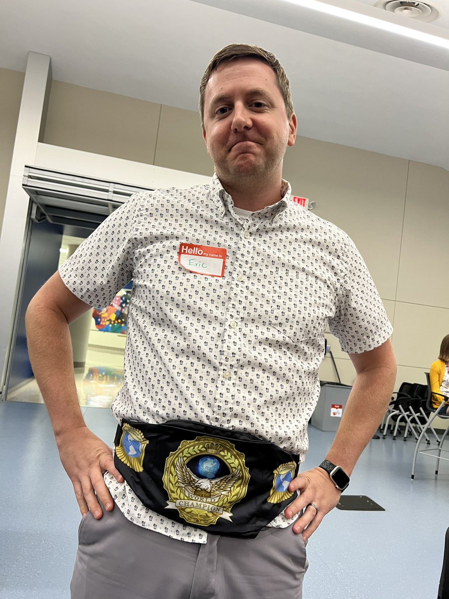 Bri Buck (@bbucktech) on Twitter photo The first ever #AppetiteForInstruction Battlemania Champion! Way to go <a href="/MrEricHills/">Eric Hills</a> Nice belt! The first ever #AppetiteForInstruction Battlemania Champion! Way to go <a href="/MrEricHills/">Eric Hills</a> Nice belt!