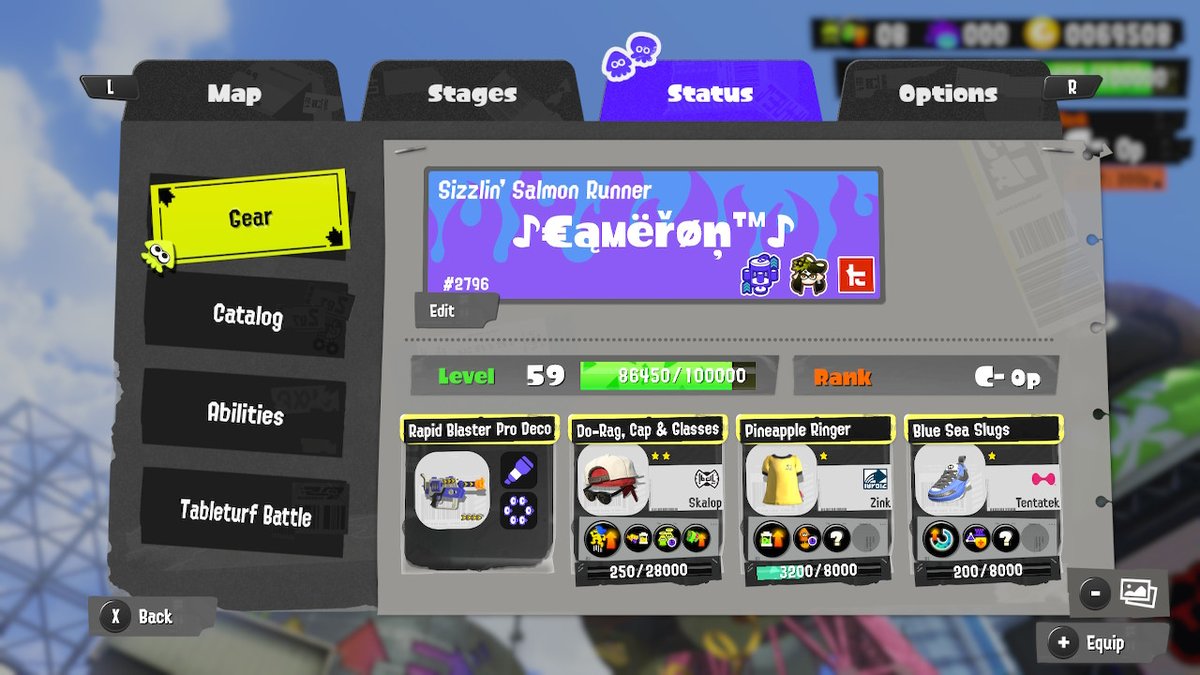 SuperBlueCamX's tweet photo. #NintendoSwitch
I was originally going to something regarding this game's weapons, but instead I chose to explain the main source of salt of #Splatoon3!
The point systems for levelling up your gear and levelling up in general.
Both of them use the same point system from... https://t.co/qMFIzCgDI7