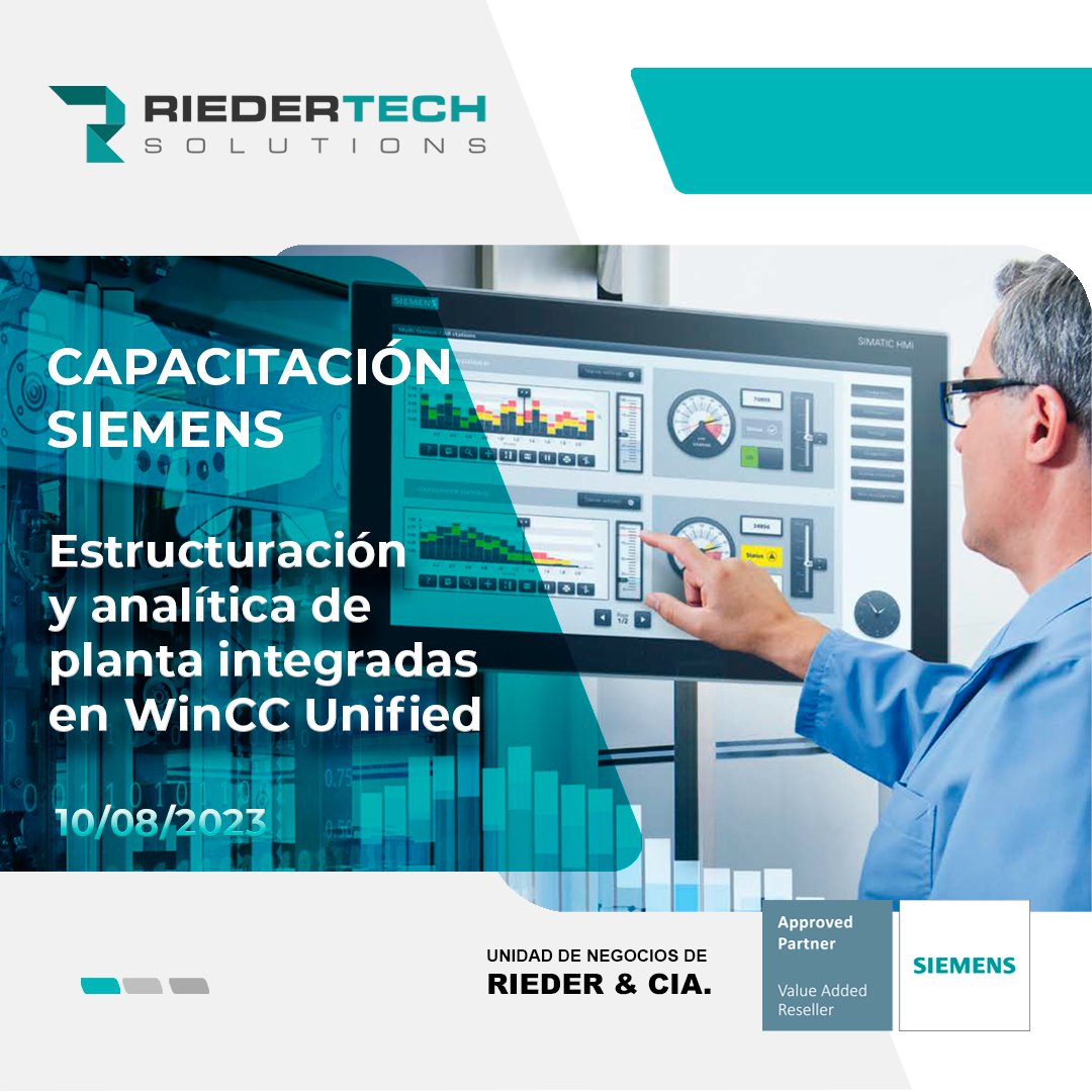 RiedertechS's tweet photo. Las opciones de Plant Intelligence para WinCC U. amplían el sistema con funcionalidades para una mayor transparencia y  planificación estructurada en procesos de producción
Capacitación brindada por el Técnico superior en mecatrónica de la AHK.#Capacitacion #RiederTechSolutions https://t.co/YrLUGyxnoU