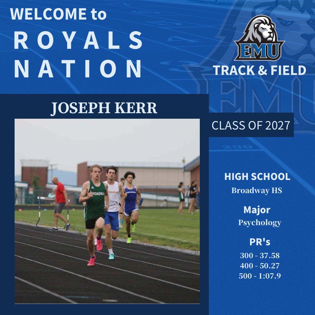 EMU_XC_TF's tweet image. WELCOME WEDNESDAY
Another 4 student-athletes will be joining the Royals this Fall !