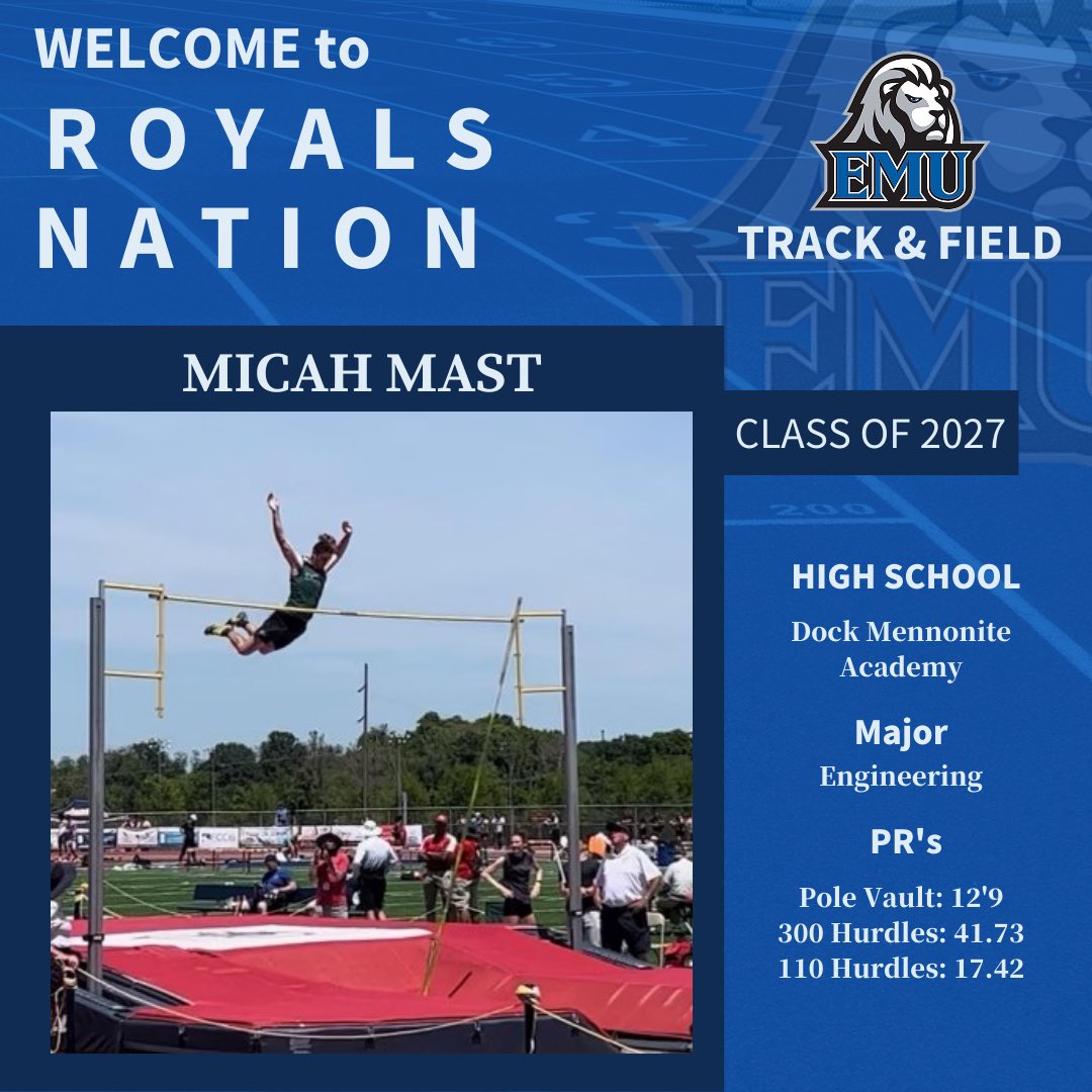 EMU_XC_TF's tweet image. WELCOME WEDNESDAY
Another 4 student-athletes will be joining the Royals this Fall !