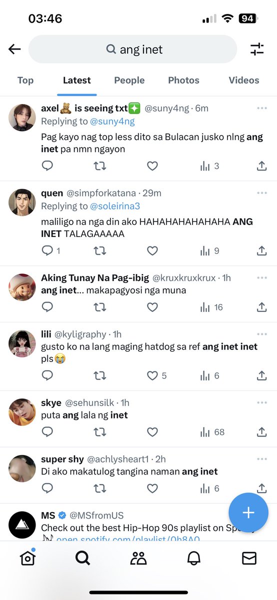 haayyysssttt's tweet photo. madaling araw na pero iisa lang ang hinaing ng madlang pipol π
#AngInet https://t.co/YIzf73wyfG