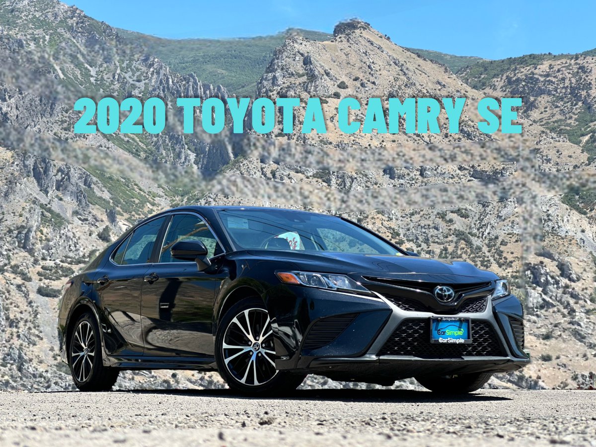 CarSimpleOnline's tweet image. "Turn heads with the 2020 Toyota Camry SE! ⚡️ Its sleek black exterior, stylish black interior, and impressive performance make every drive a memorable one. 🚗✨ #ToyotaCamrySE #SleekStyle #ImpressivePerformance"