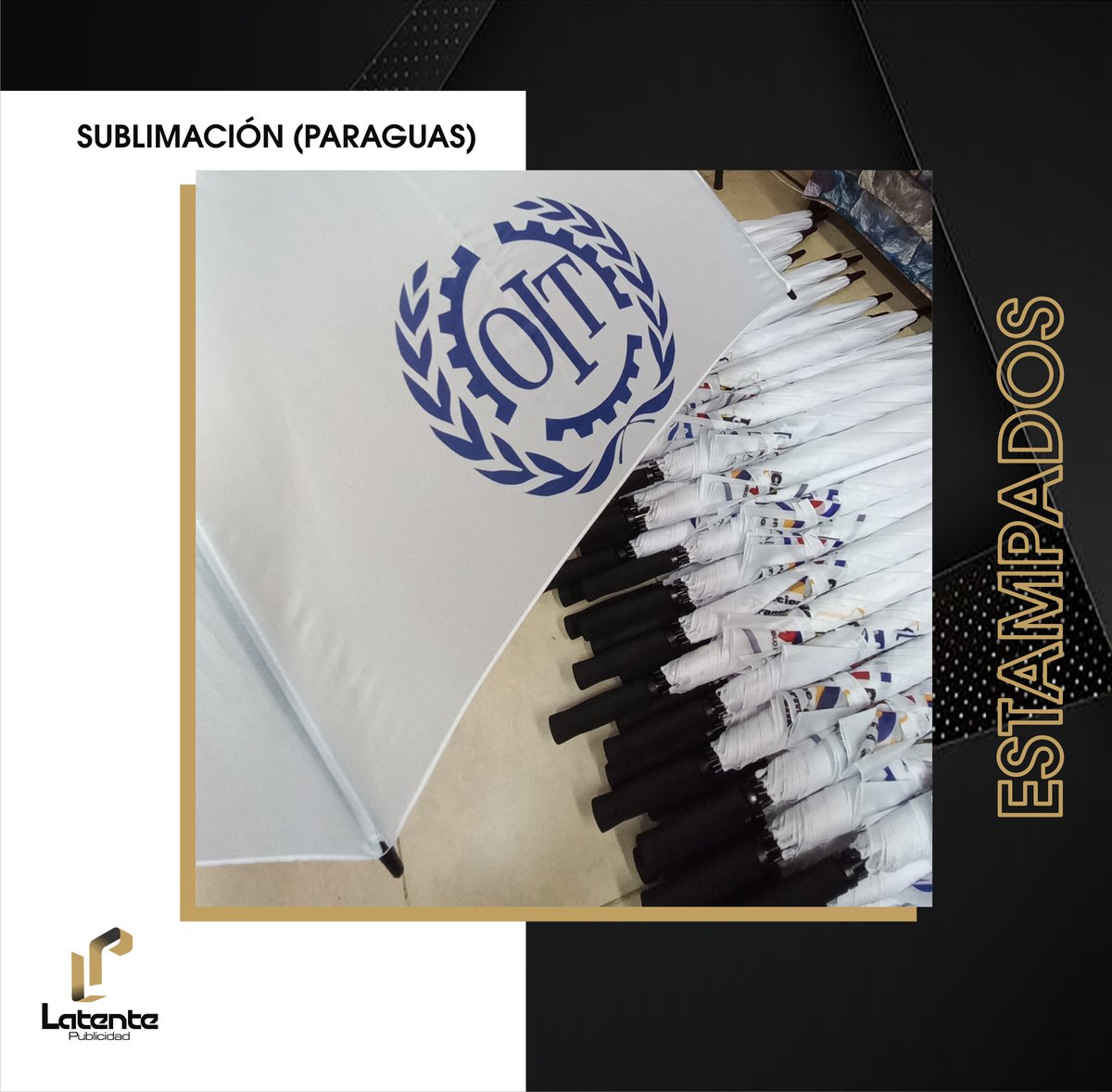 LatenteP's tweet image. SOMBRILLAS PERSONALIZADAS TECNICA SUBLIMACIÓN, (Merchandising ). #sombrillas #sublimación #estampados #latente #latentepublicidad #merchandising #bogotá #disenografico