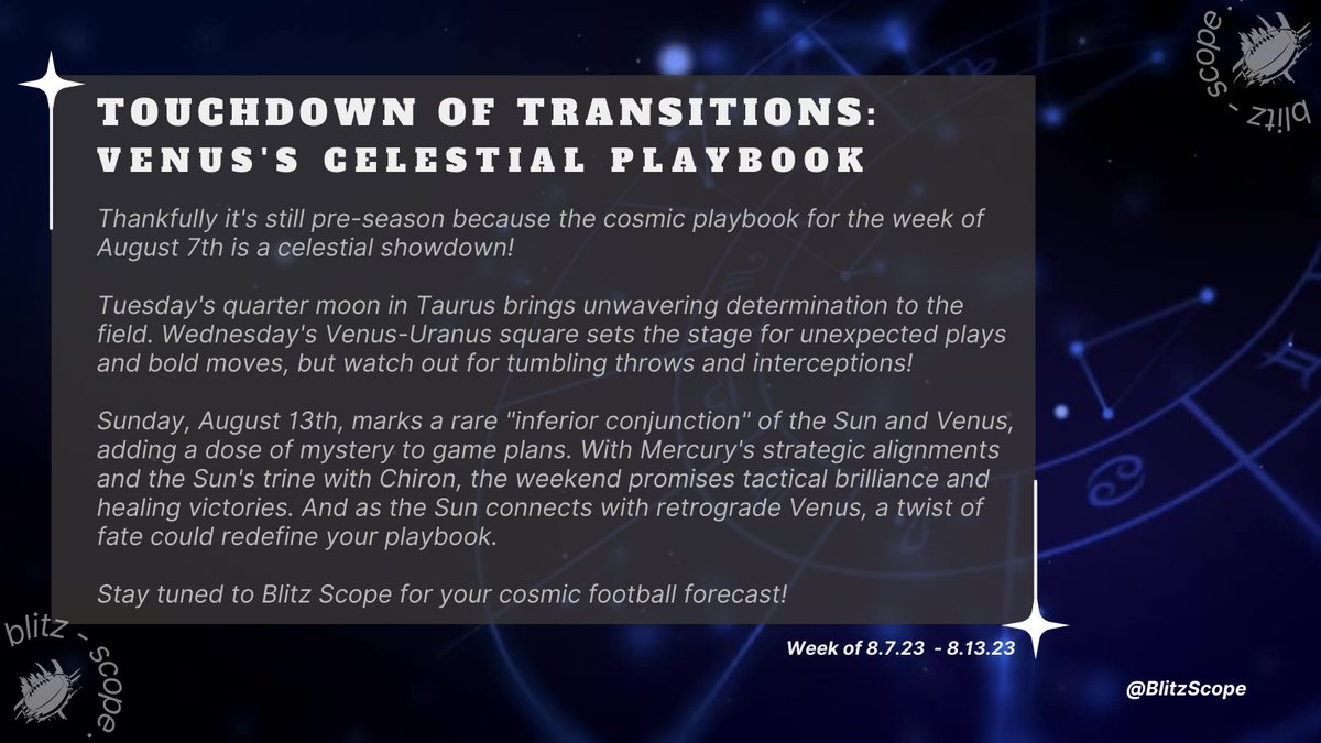 🌠🔮🏈 Blitz Scope 🏈🔮🌠 tweet media