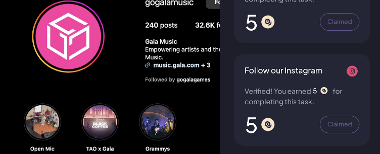 ThomasBouj's tweet photo. Can you believe that just by following Gala Music on Instagram I got rewarded with 5 DappBack coins!? @DappBackHQ @GoGalaMusic https://t.co/HovtfjA18z