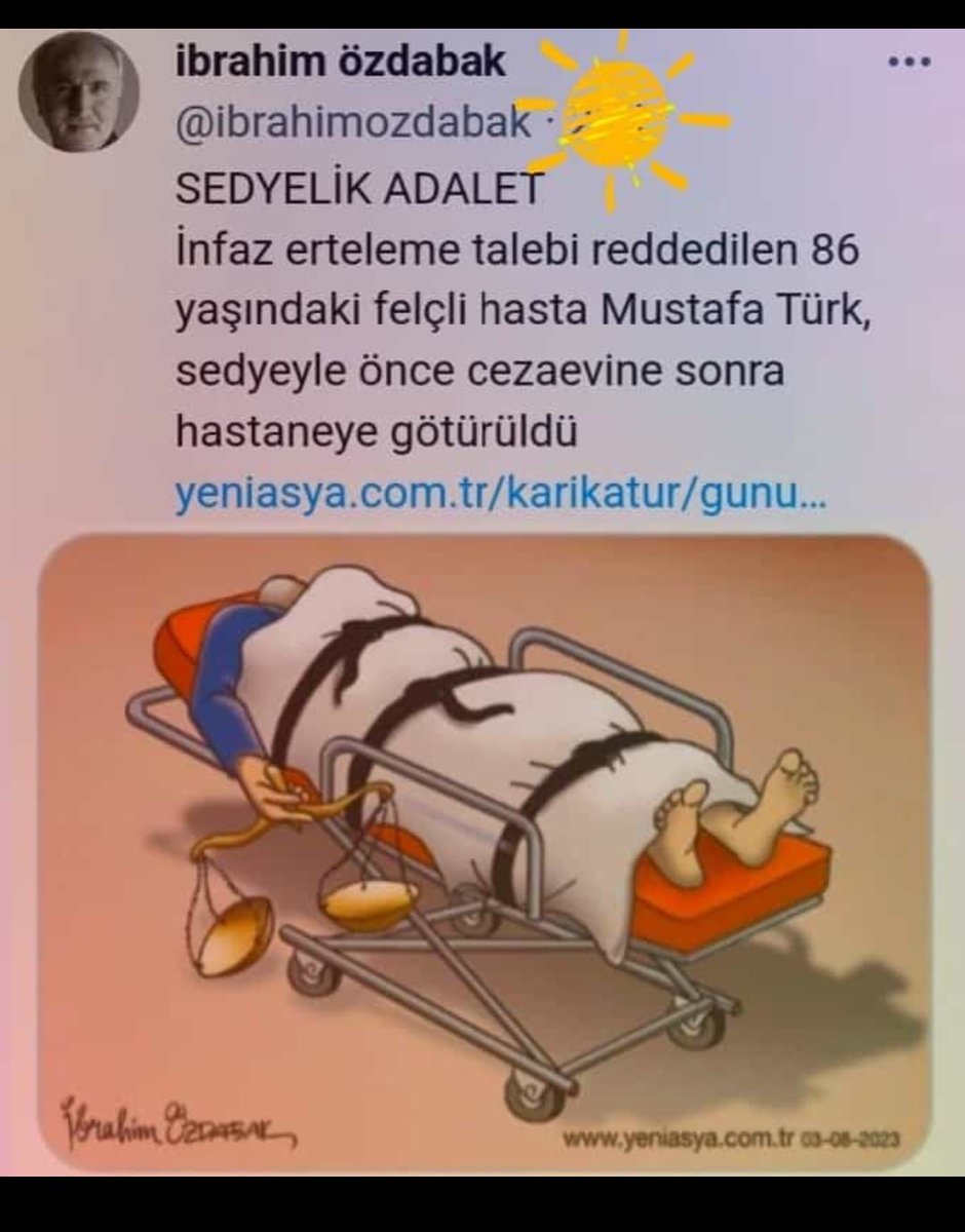 cesuradalet's tweet photo. @bulent_arinc Daha fazla cesaret lütfen.! En fazla cezaevine atarlar. Belki bugüne kadar susmanın keffareti olur.
Hem yaş 70.
Allah'ın huzuruna bir âdalet savaşçısı ve tevbekar olarak gitmek istemez misiniz.?
AKP nin zulümleri arşa dayandı.!
Denetimli Özgürlükİstiyorum https://t.co/kKwGHZz50O
