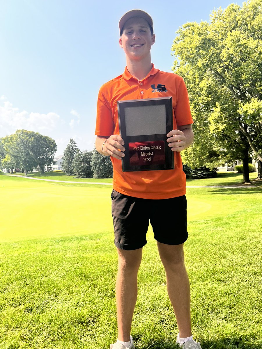ushs_golf's tweet photo. Congratulations to @Brock_Monty25  (Brock Montgomery) for earning medalist honors today at Catawba Island Country Club. 2 under, 70. https://t.co/XYwqVuJyyi
