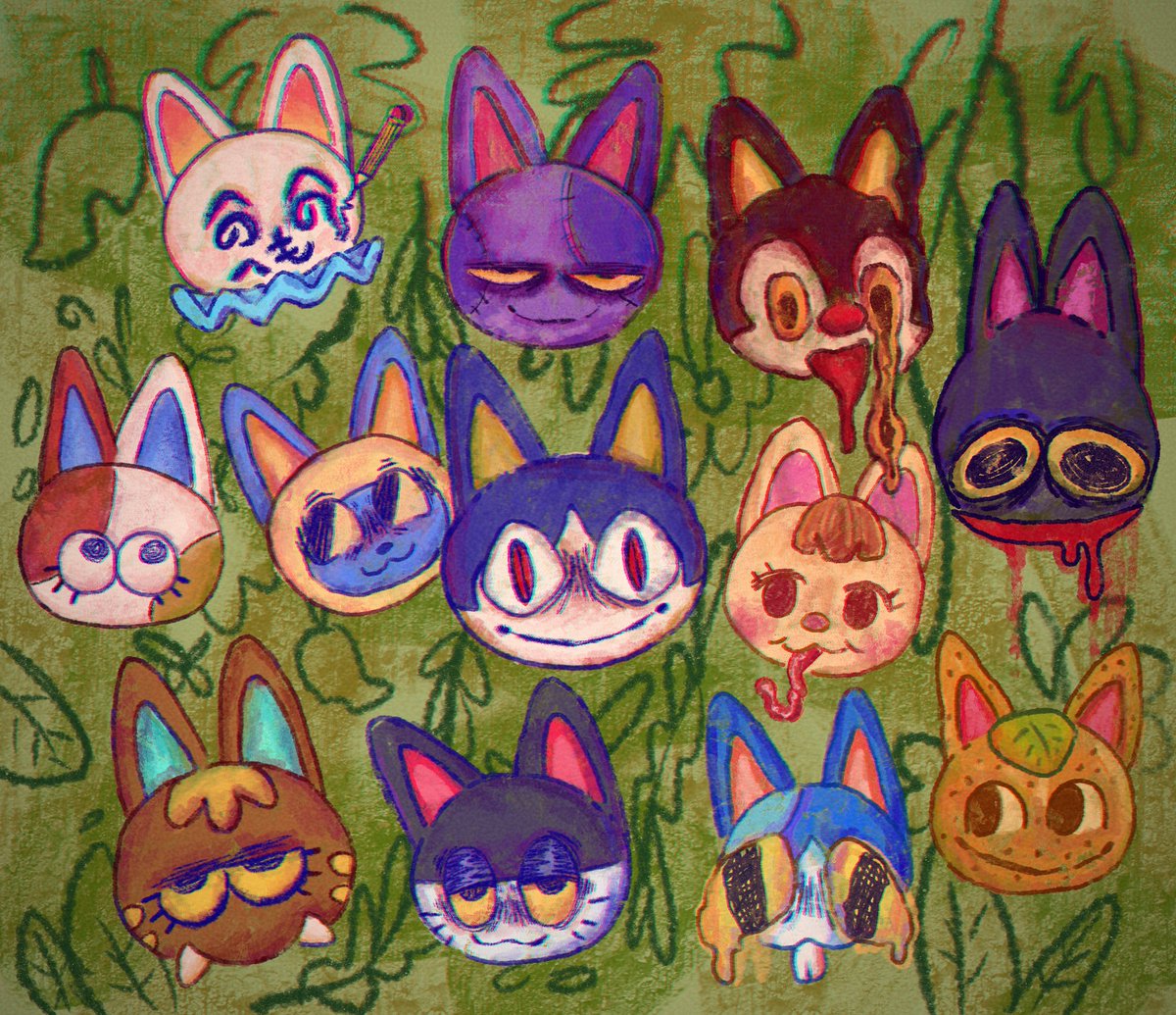 「my fav thing to draw  #NationalCatDay」|Silver 🪱のイラスト