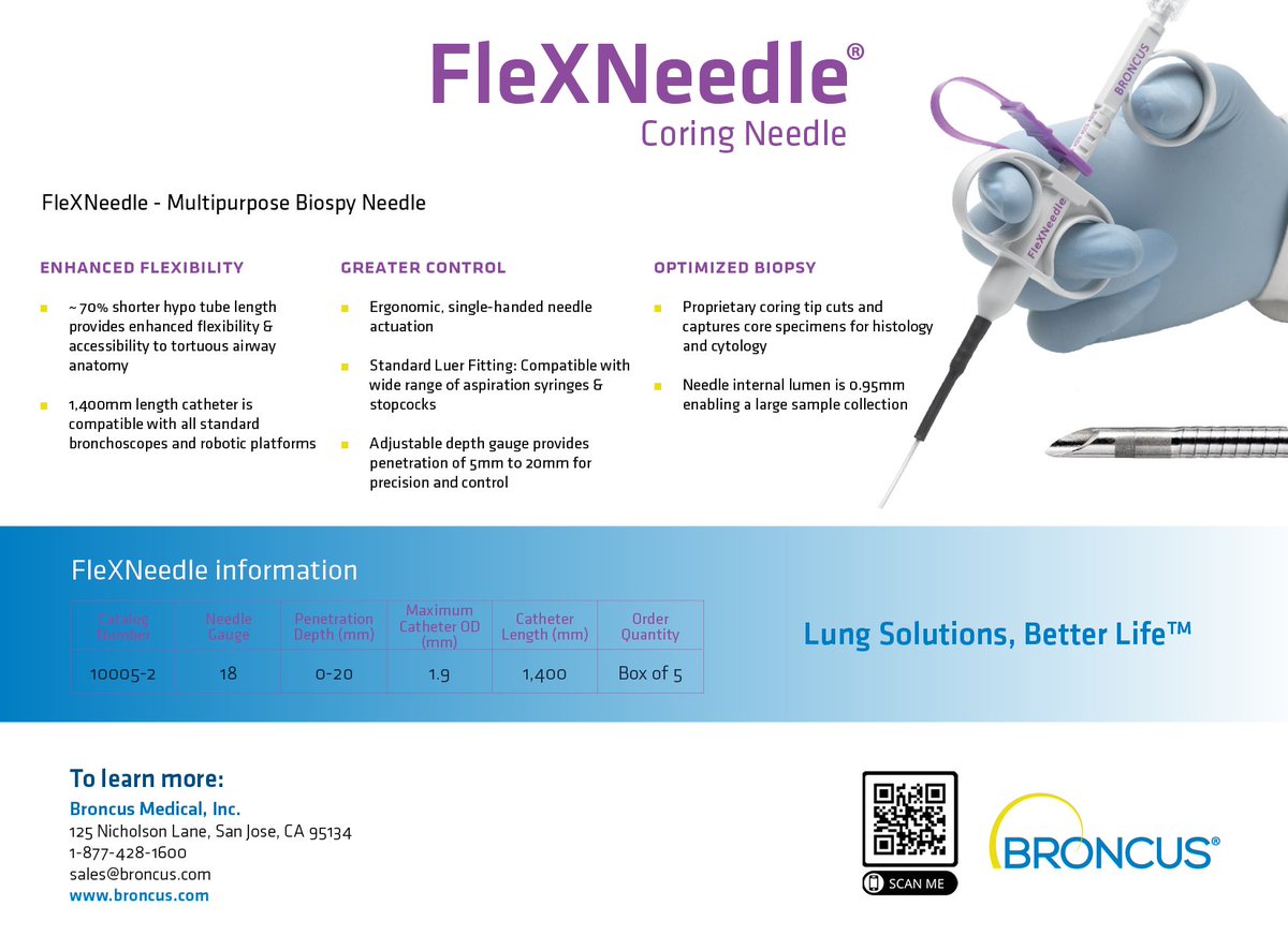 Broncus's tweet photo. FleXNeedle - Multipurpose 18g Biopsy Needle https://t.co/2TLlA0NuEN