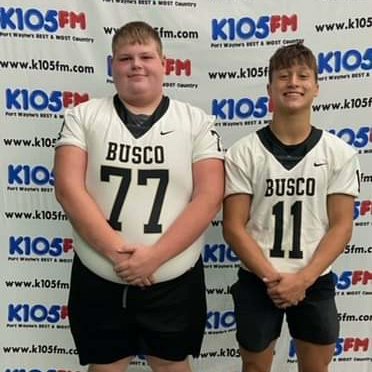 One week from Friday these guys will represent their teams &amp; schools in #K105BoysOfFall2023 song &amp; video! <a href="/CLHSCadets/">Concordia Luth. HS</a> <a href="/ColumbiaCityHS/">ColumbiaCityHS</a> <a href="/BuscoEagles/">Churubusco Athletics</a> <a href="/centralnobleFB/">Central Noble Football</a>