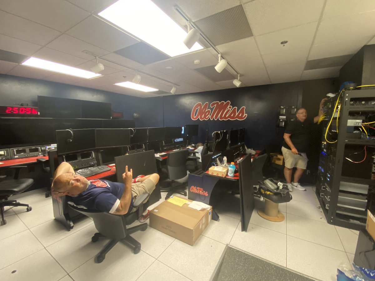 JakeHromada's tweet photo. You know it’s almost that time of year. Master of the minds are readying the control room for 100+ broadcasts this 2023-24! @Shane_247 https://t.co/xdSb00wdaQ