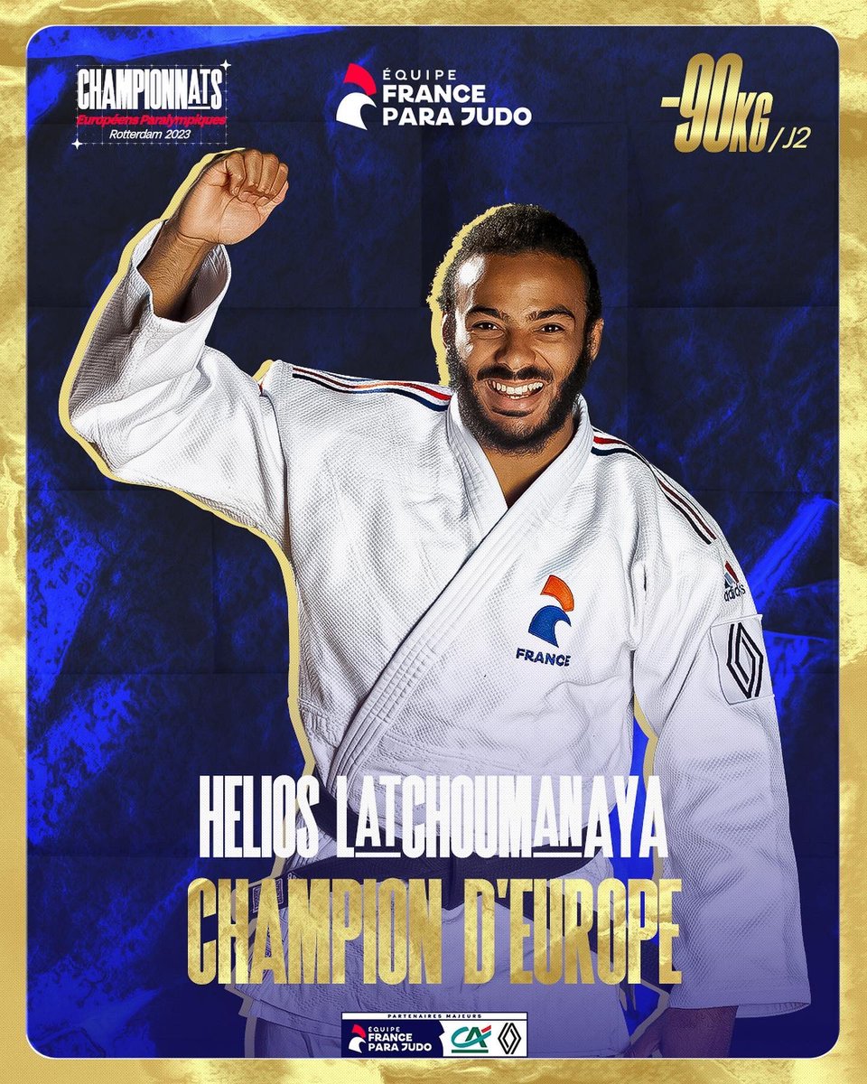 hpmelone's tweet image. Toutes nos félicitations à #HéliosLatchoumanaya pour ce 2ème titre consécutif de champion d'Europe (&amp;lt;90kg 
@IBSAJudo)
Une fierté pour la ville de #BourglaReine &amp;amp; l'#ASBR #judo
👏 &amp;amp; 🙏 à ses entraîneurs et clubs formateurs
#EnRoutePourParis2024
#UneSeuleEquipe
#Olympics
🥋🥇
👇