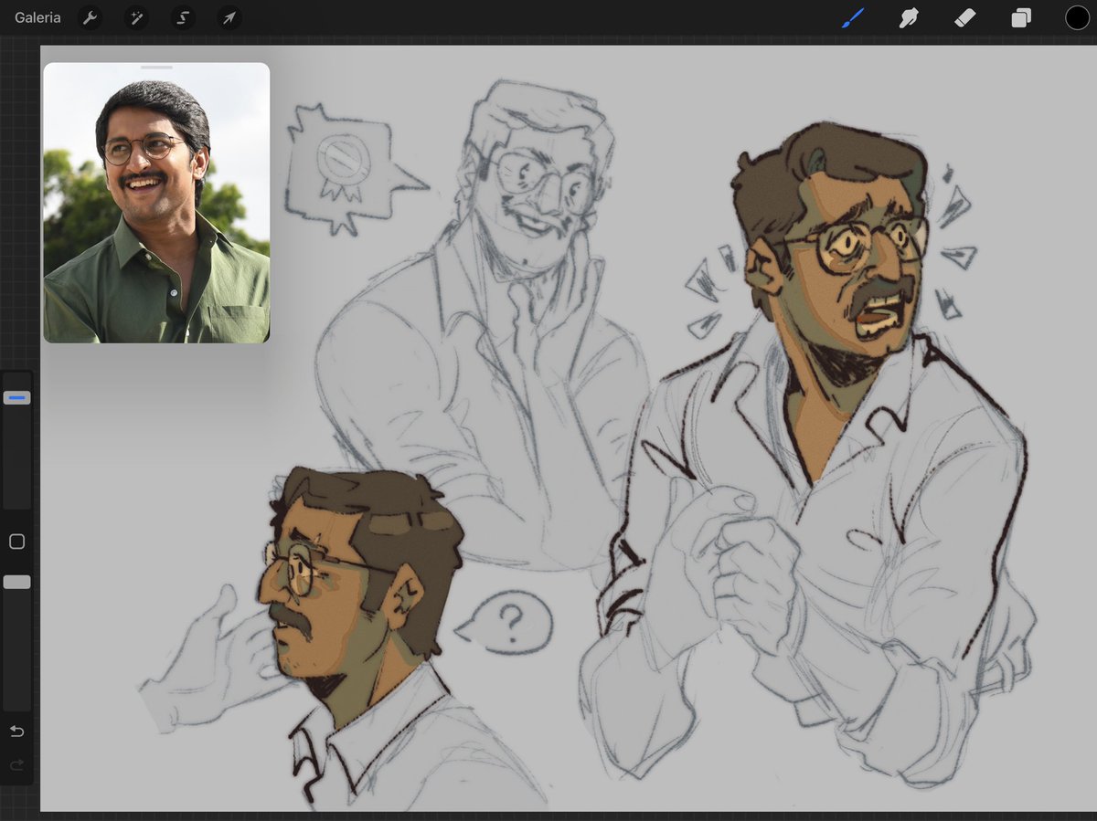 some doodles of @NameisNani in Devadas 