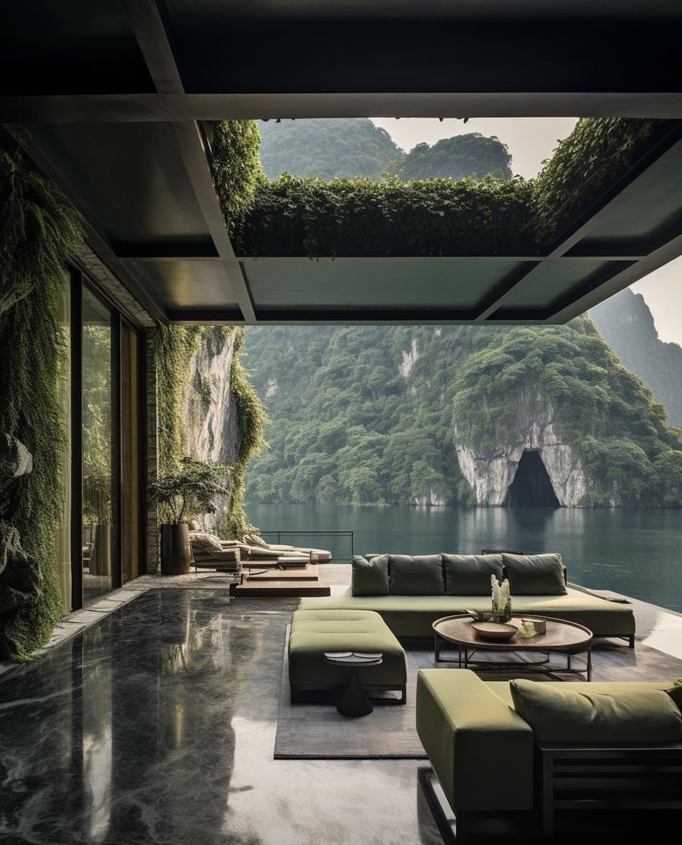 NATALIALABEL's tweet photo. Green Villa in China. A dream. https://t.co/n9blgqiLQt