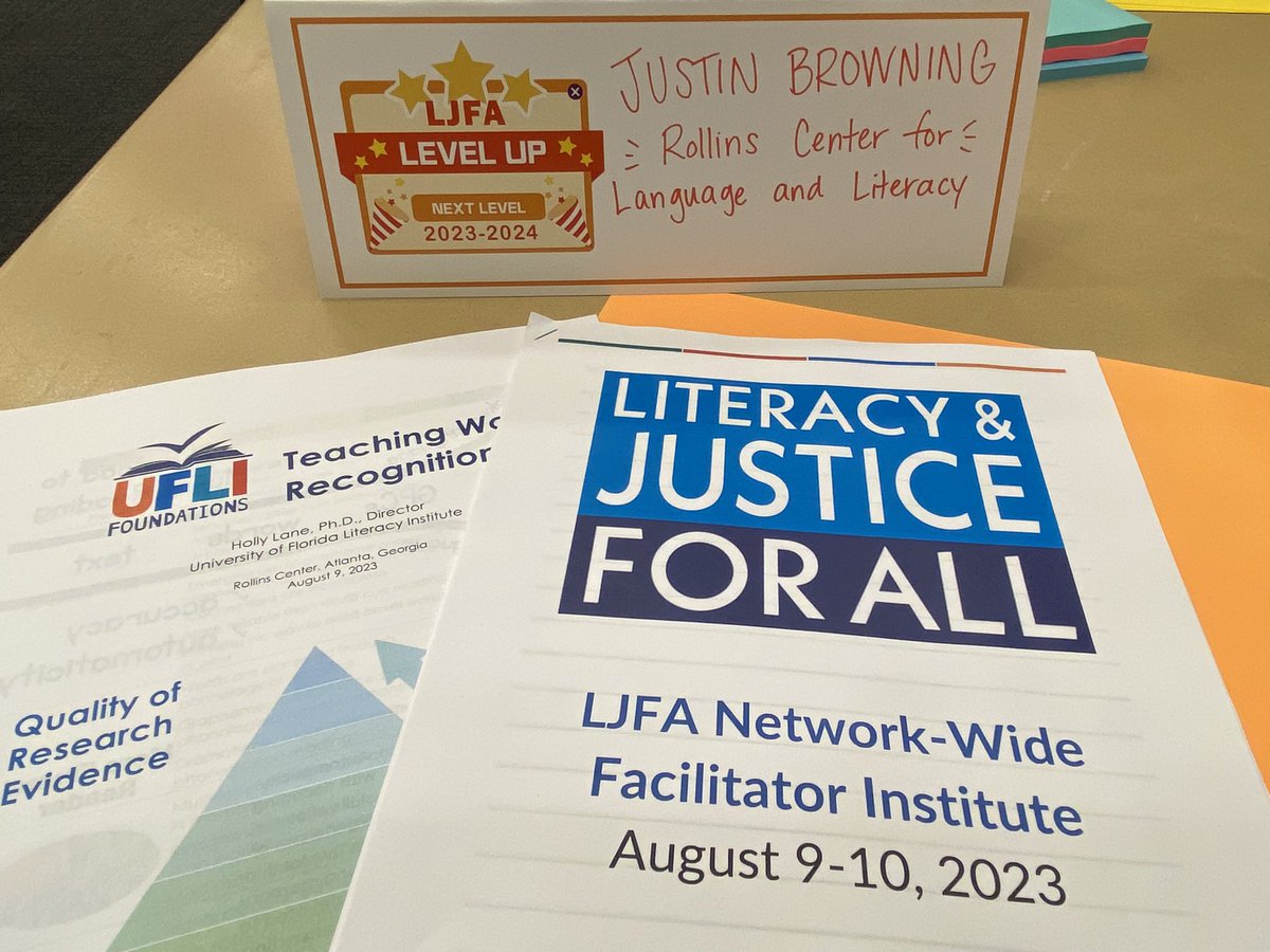 SorforMore's tweet image. Thankful to be hosting our 3rd Facilitator Institute at the @AtlSpeechSchool with @CoxCampus  teammates and our partners from @apsupdate , @KIPPMAC , and @MariettaCitySch ! We’ve loved learning from @HollyLanePhD and @UFLiteracy ! #literacyandjusticeforall
