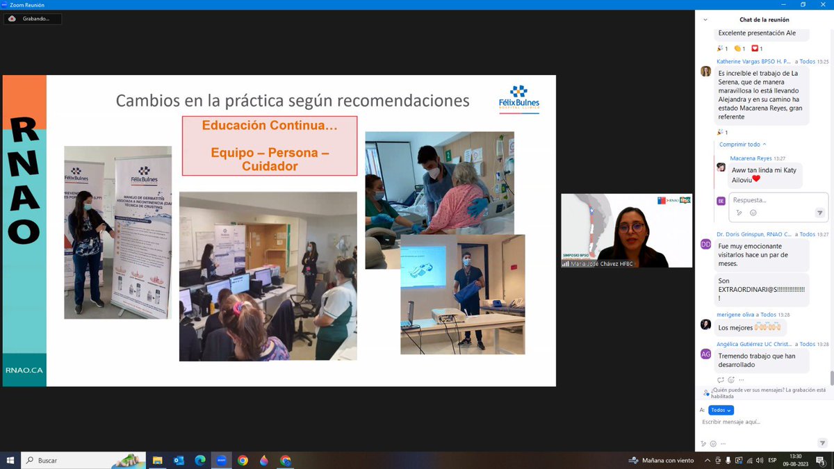 Gran presentación de nuestra líder de #LPP Ma. José Chávez, mostrando los buenos resultados de la unidad de cuidados de la piel <a href="/FelixHfb/">Félix Bulnes</a> <a href="/robertogarciacl/">Roberto García</a> <a href="/DorisGrinspun/">Dr. Doris Grinspun 🇨🇦 RN, PhD, FAAN, O.ONT</a> <a href="/FelipeCortesCL/">Felipe Cortés Leddy</a>