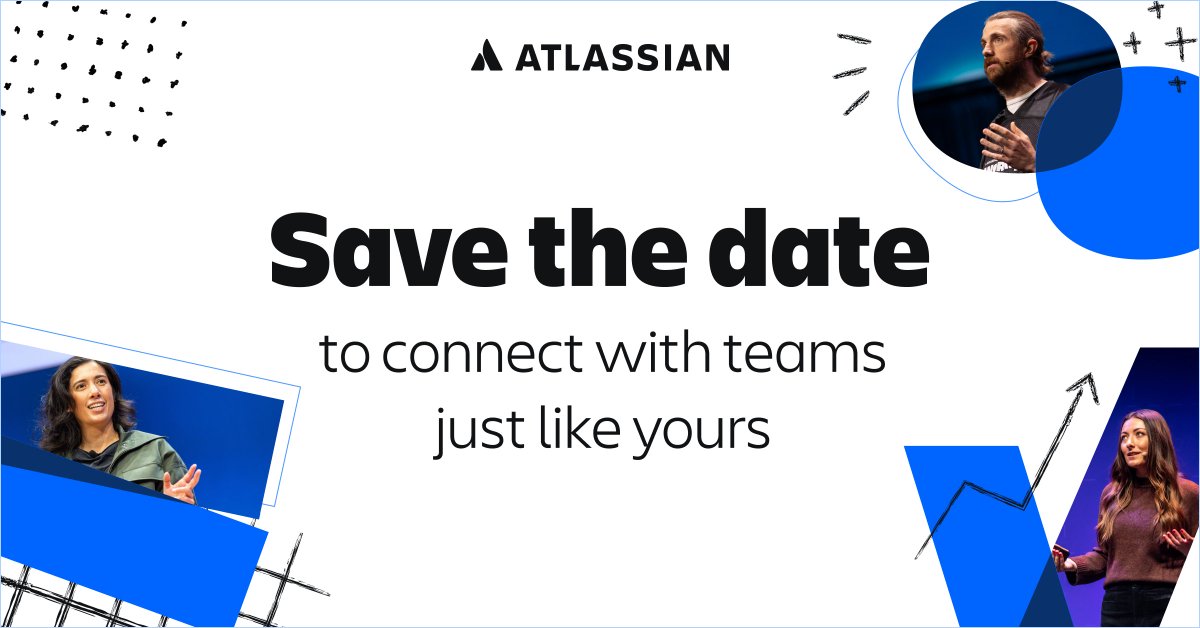 Atlassian's tweet photo. The Atlassian Event lineup has dropped 💥 

Explore events dedicated to the latest trends and innovations in work management, IT service management, and agile &amp; DevOps. 

Sign up for email updates by August 31 and see how to score a free ticket. 😎

https://t.co/5KDewjZ10x https://t.co/VBKjn3WsiH