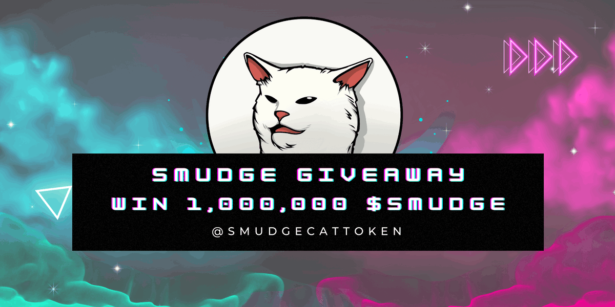 Win $SMUDGE tokens! #crypto #cryptocurrency 

Entry Details At:
giveawaymachine.com/giveaways/8043…