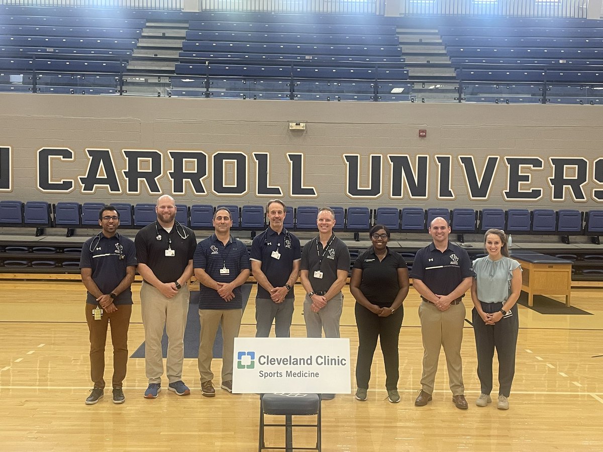 Shout out to @ClevelandClinic Sports Medicine, @ClevelandClinic Sports Cardiology @MichaelEmeryMD, Dr.Singh and @JayCruicks_ATC for a successful Pre-Participation Physical Exam day!!! #teammakesthedreamwork #streakssupportingstreaks #wearecarroll