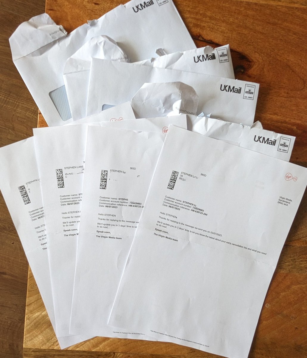 Ivor2003uk's tweet photo. @virginmedia How long is a contract period ? More than 30 years then I presume !! Sent several emails to your homemovers@virginmedia.co.uk , got several standard letters back , spent more time on hold on the phone that was worth more than the £14 , received the same letter 4 times in one day https://t.co/Z9NUvIV1QC