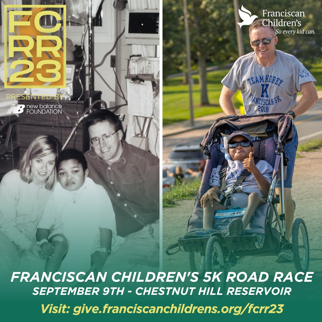This is Korey! He first came to us when he was 3-years-old following brain and heart surgery. He was later adopted by one of our nurses who cared for him during his stay. Join Korey and his dad Mark for #FCRR23 so we can continue to help kids like Korey. ow.ly/QMW150Pl3gs