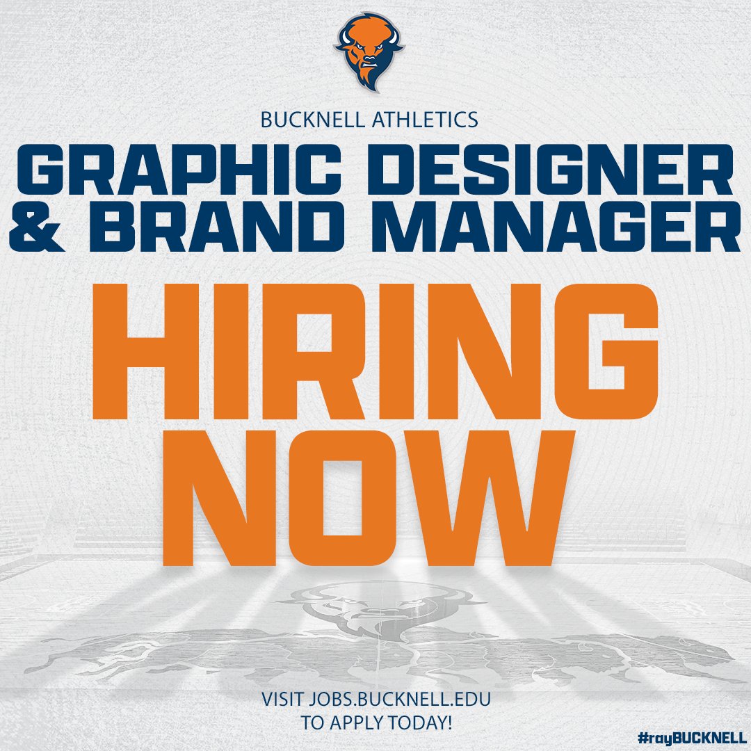 We're hiring for a Graphic Designer & Brand Manager who will be part of our Athletics’ external relations team that works with coaches, staff, and student-athletes to develop a wide variety of print and digital communications. Apply Now: bit.ly/3Ovnc7r